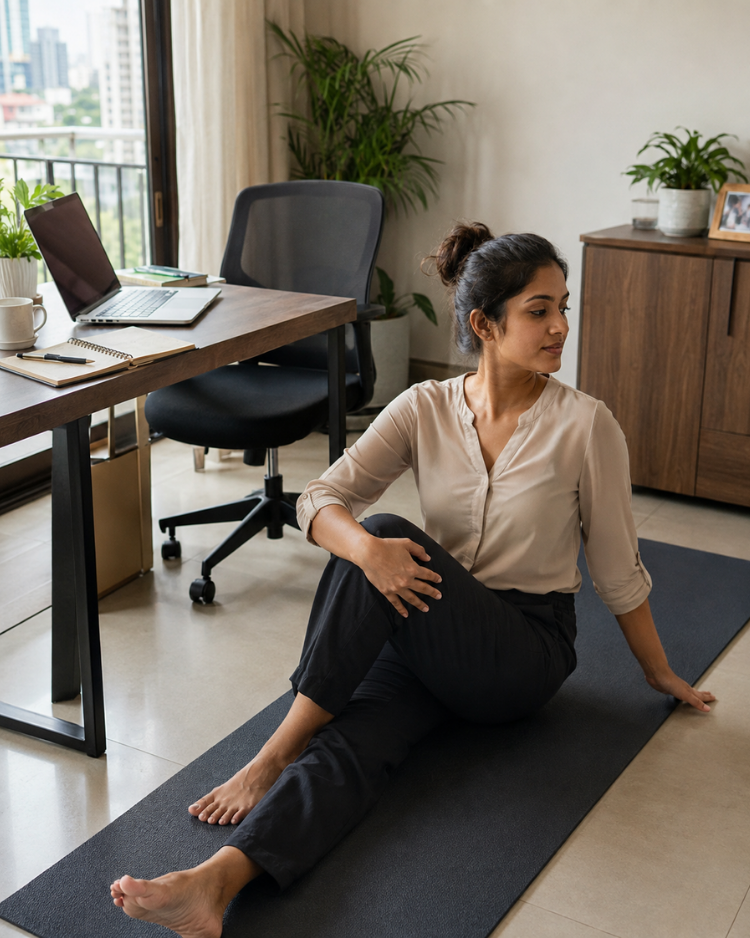 Mat Pilates at Home: The Ultimate No-Equipment Core & Posture Guide for Sri Lankans 3 Mat Pilates at Home