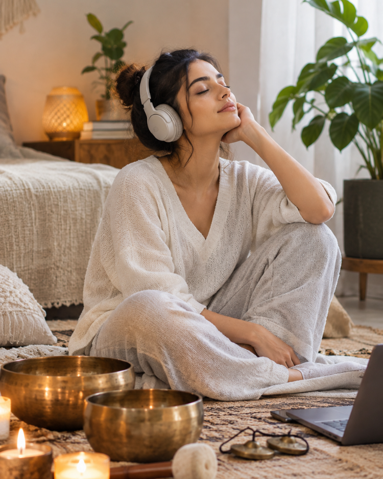 Beyond Meditation Apps: How Sound Baths and Binaural Beats Help Reset the Busy Mind 2 Beyond Meditation Apps