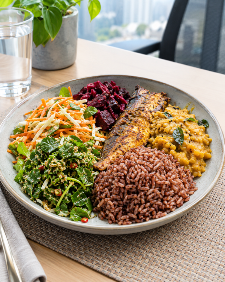 Rethinking the Lunch Packet: How the "50-25-25" Plate Method Stops the 2 PM Office Slump 2 Rethinking the Lunch Packet