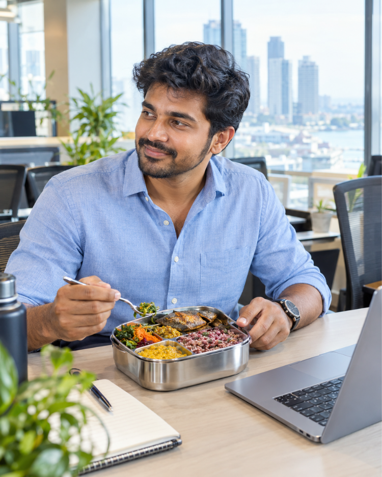 Rethinking the Lunch Packet: How the "50-25-25" Plate Method Stops the 2 PM Office Slump 4 Rethinking the Lunch Packet